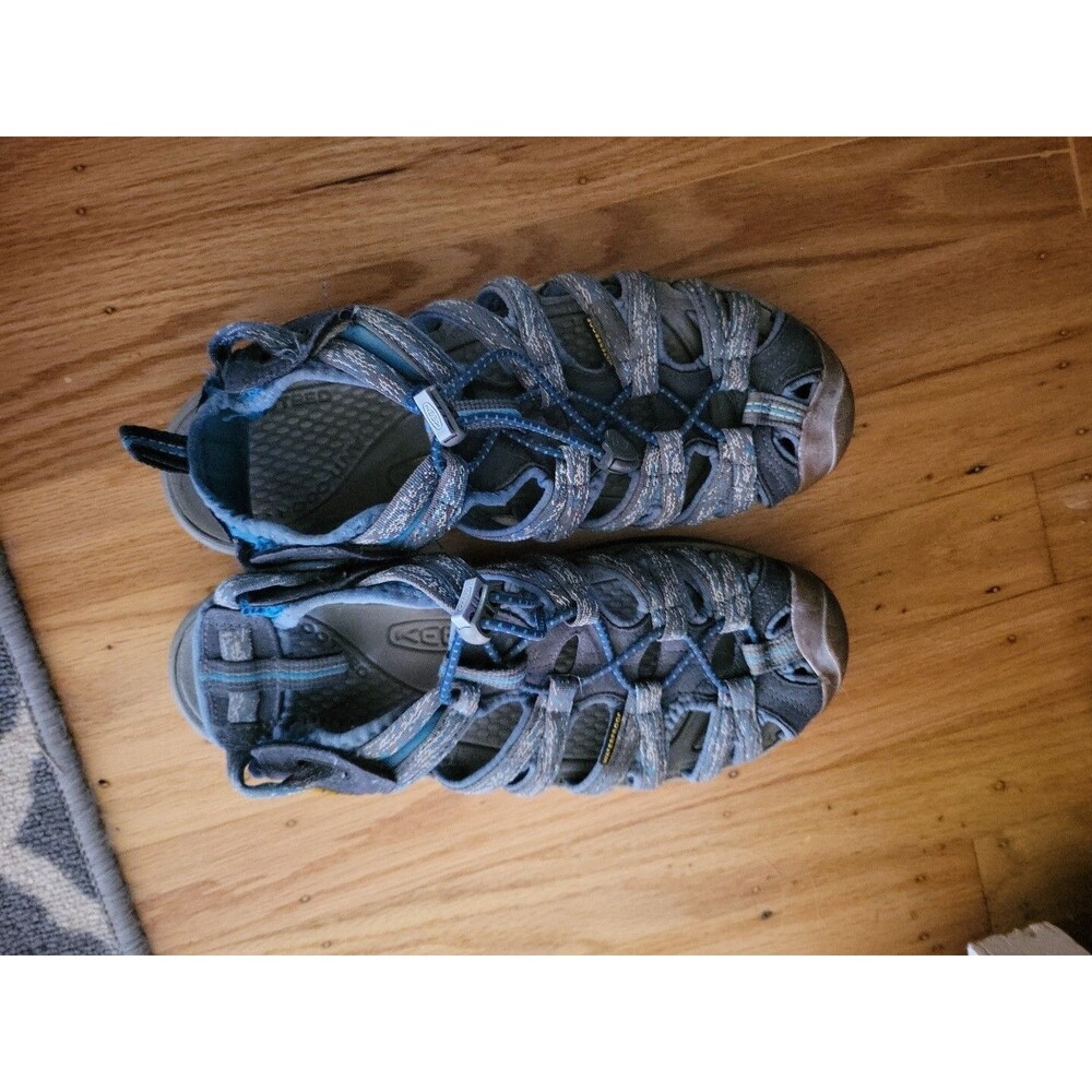 KEEN WHISPER POSEIDON/BLUE CERAMIC POLY BLEND WP SPORT WOMENS SANDALS 8